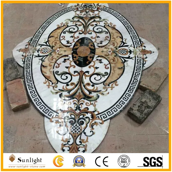 Water Jet Marble Medallion Pattern 7