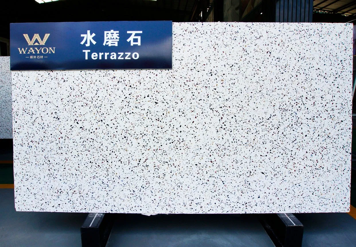Colorful Inorganic Terrazzo for Artificial Stone Kitchen Countertop Wt238