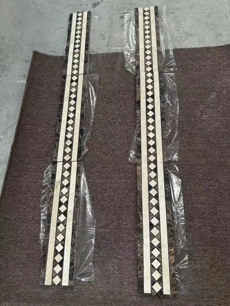 Nature Marble Mosaic Border Skirting Tile