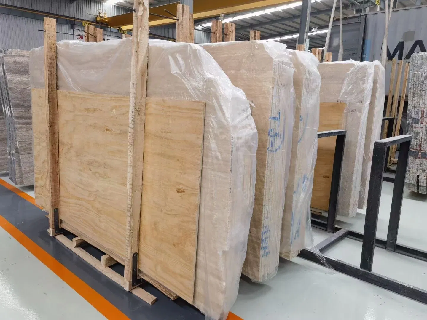 Large Stock Natural Stone Beige Marble Travertine for Slab Wall Tile Side Table Floortileprice Vanititops