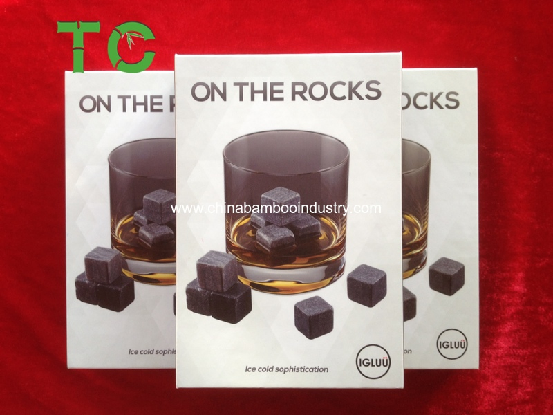 Natural Soapstone Whisky Stone Set