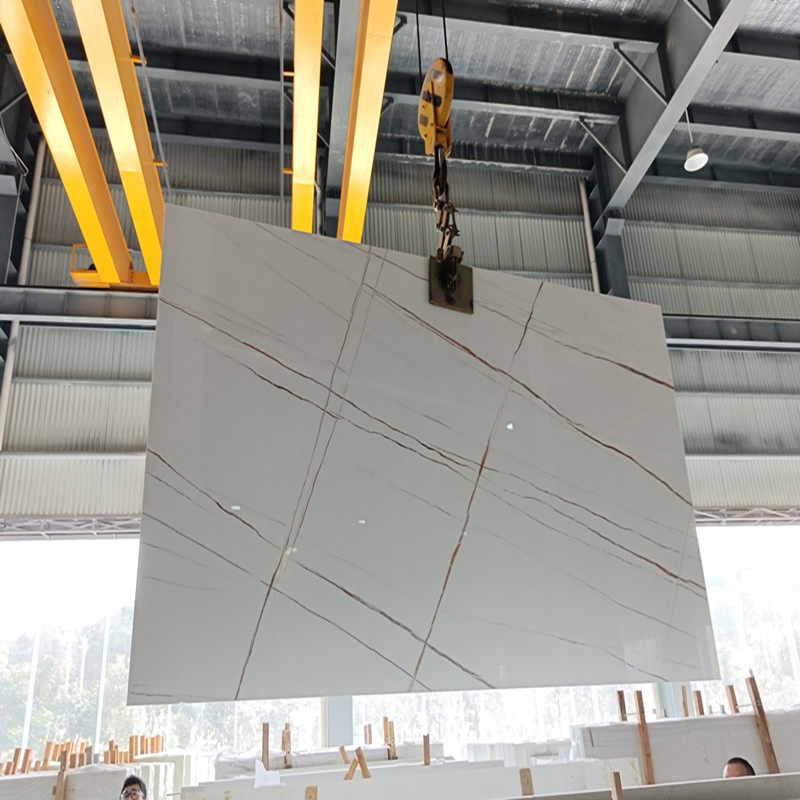 White Artificial Stone Nano Crystallized Glass Stone Slab for Project