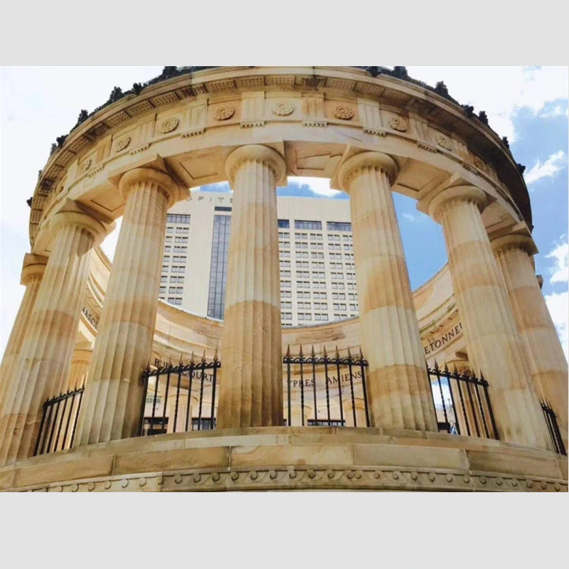 Natural Beige/White/Gold/Yellow Wooden Sandstone for Column/Decoration/Floor/Wall Outdoor Tiles