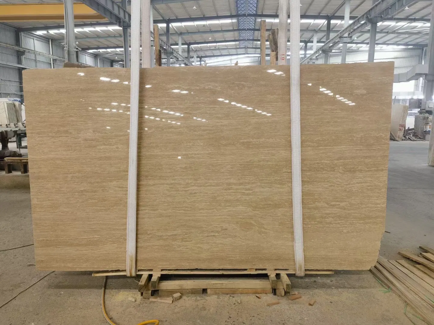 Large Stock Natural Stone Beige Marble Travertine for Slab Wall Tile Side Table Floortileprice Vanititops