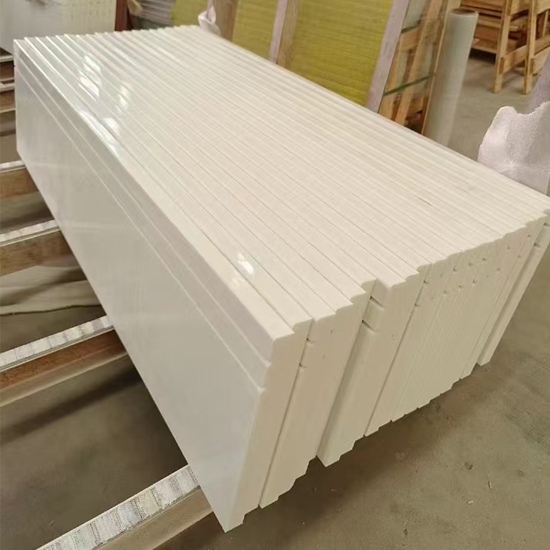 3cm Thickness Pure White Nano Crystallized Glass Stone Slabs