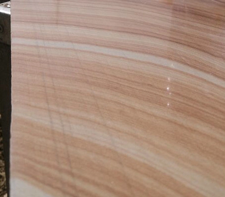 Supply of High-Quality Yellow Wooden Vien Sandstone Slab for Villa Wall Tile