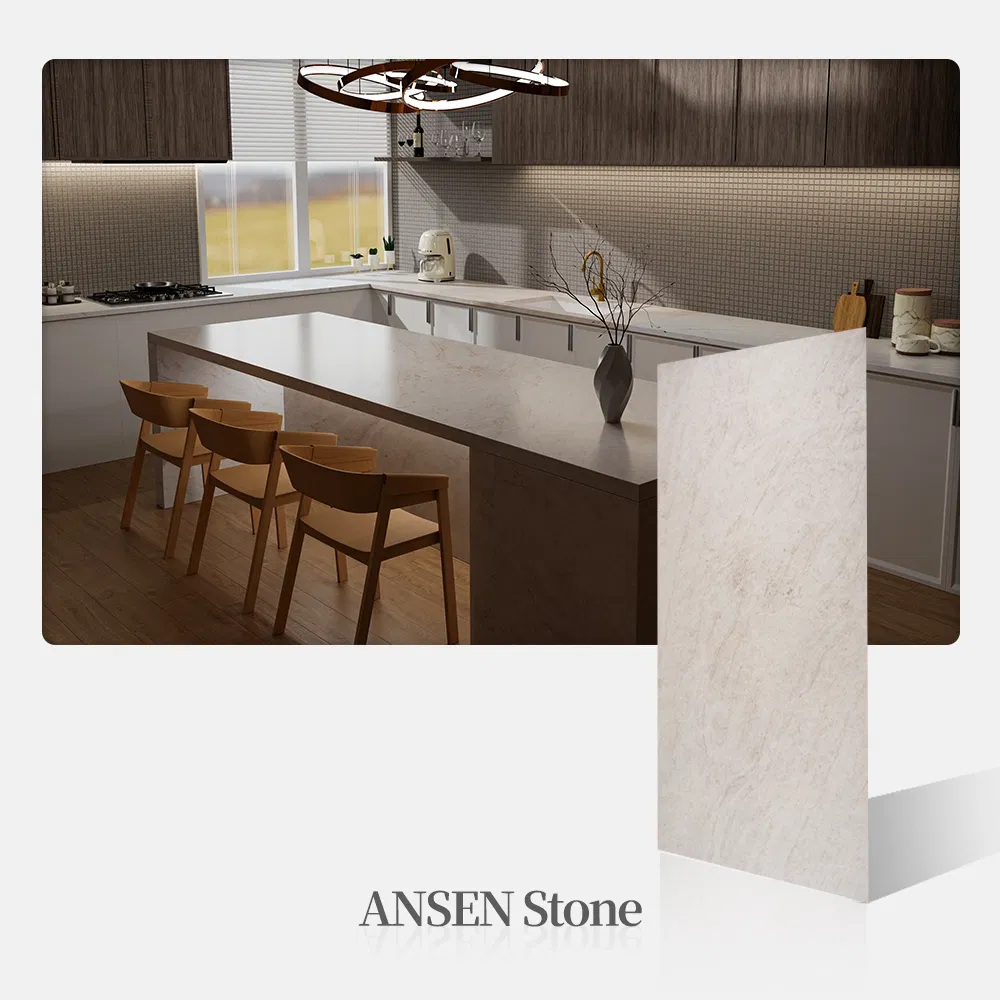 High Quality 20mm 30mm Artificial Stone 3D Printed Full Body Taj Mahal Quartz for Counter Top