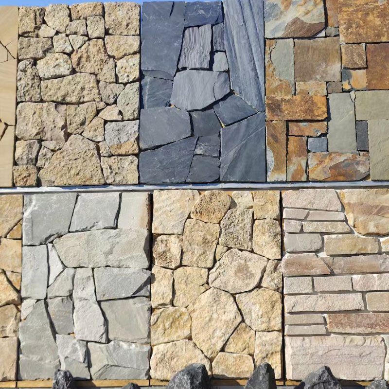 Natural Split Ledge Stacked Flexible Stone Veneer Rock Panels