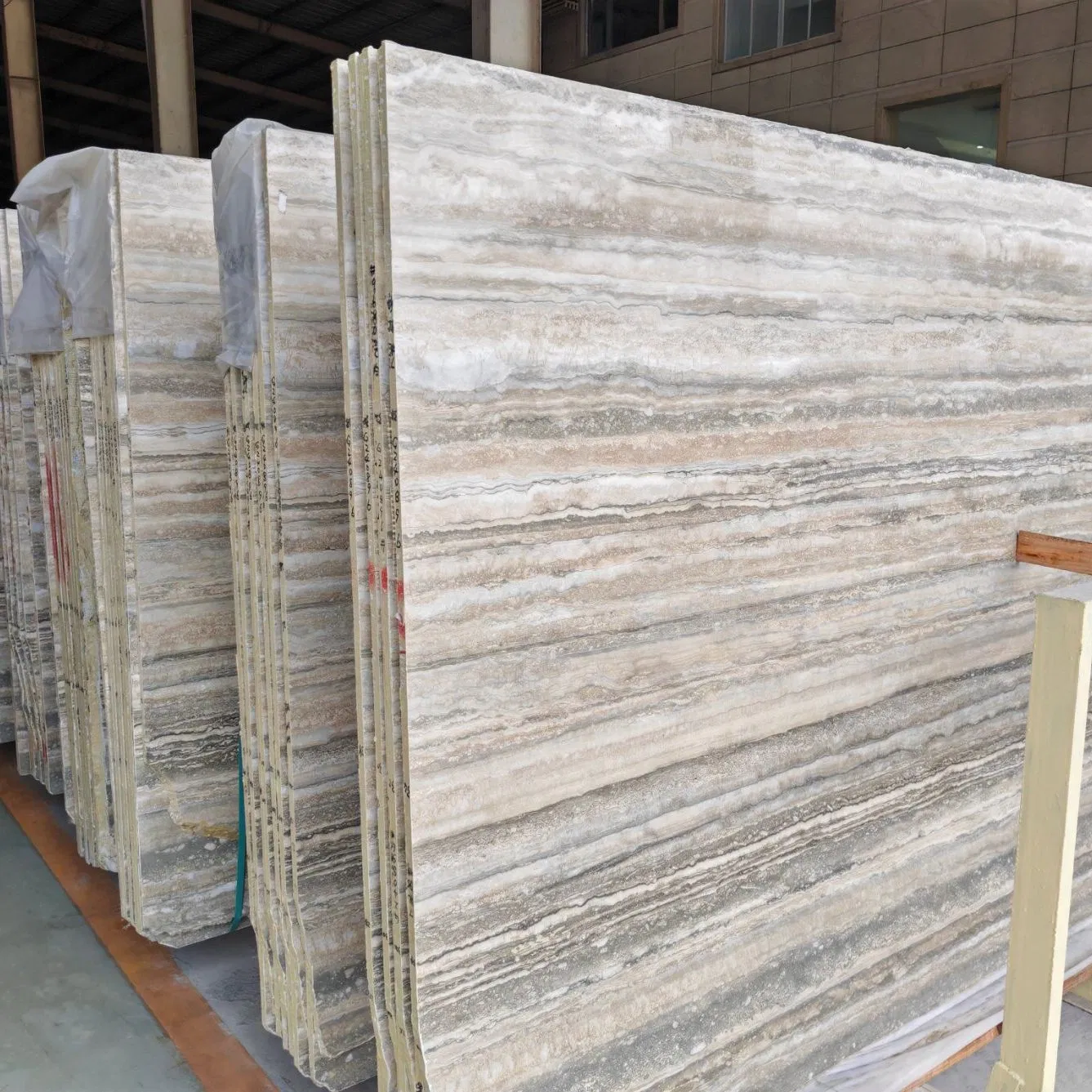 Italian Silver Grey Travertine for Flooring Tile/Wall Slab Tile