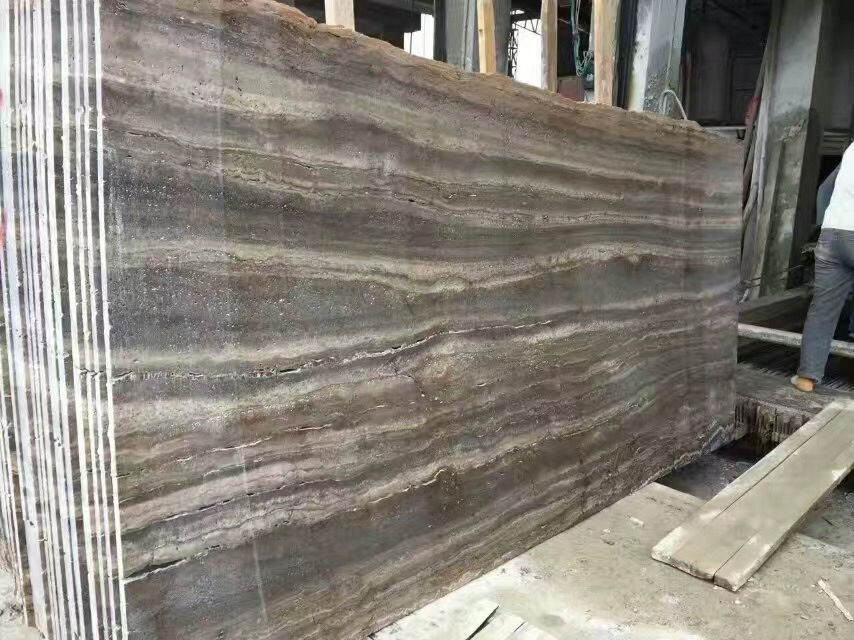 Iranian Persian Marble Silver Dark Grey Travertine Slab Black Marble Travertine Tile Outdoor Natural Dubai Travertine Iran Marble