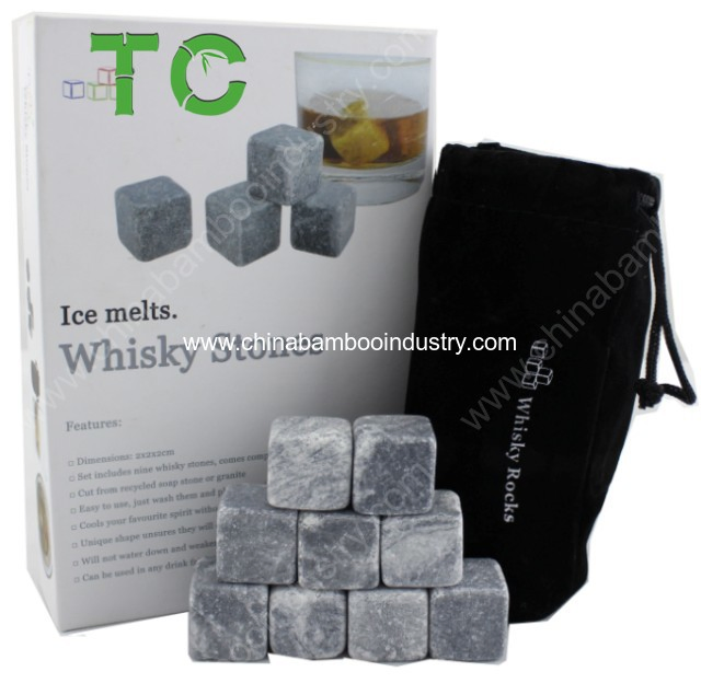 Soapstone Whisky Stone Gift Set for Sales