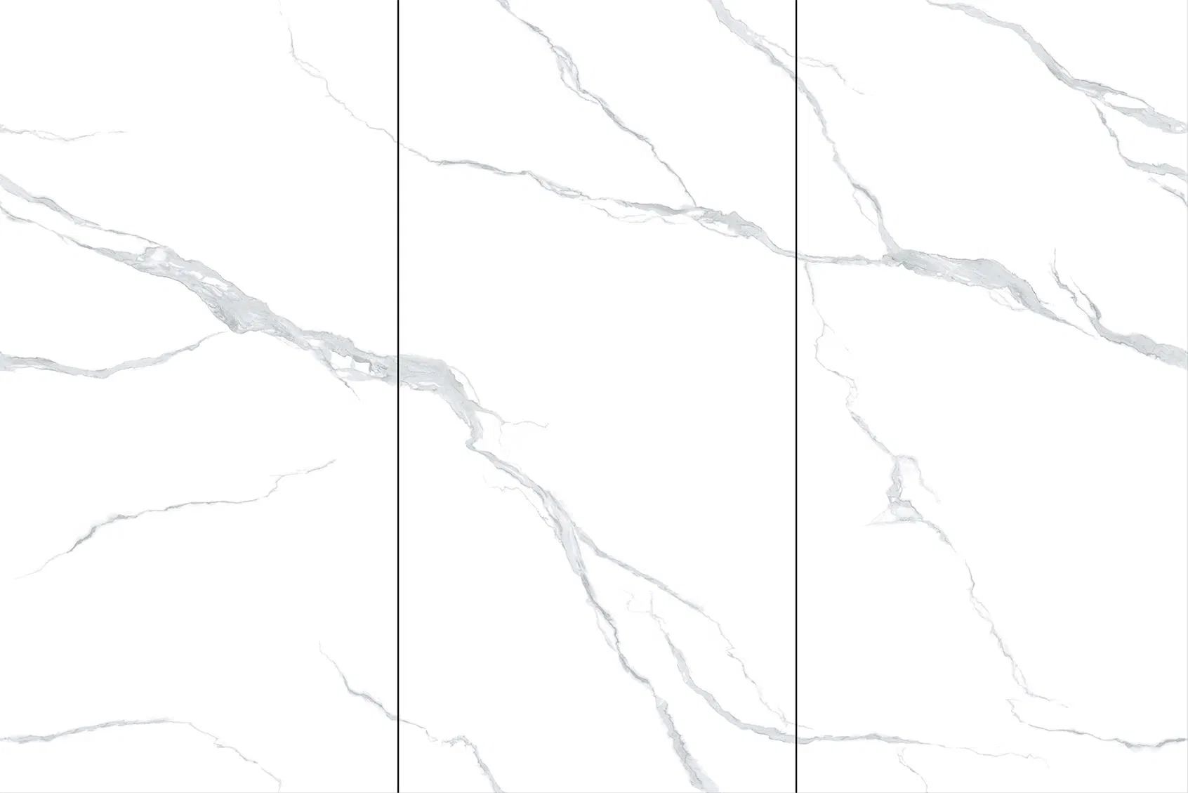 Modern Luxury Carrara White Porcelain Big Slab Sintered Stone 1200*2400