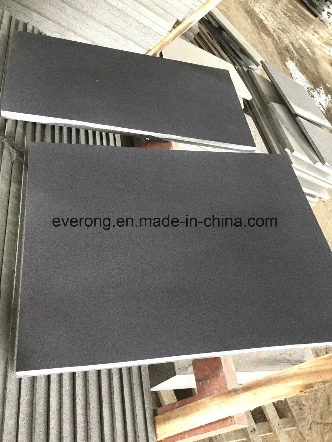 Hainan Dark Basalt Tiles, Honed Grey Basalt, Black Basalt for Floor&amp; Wall