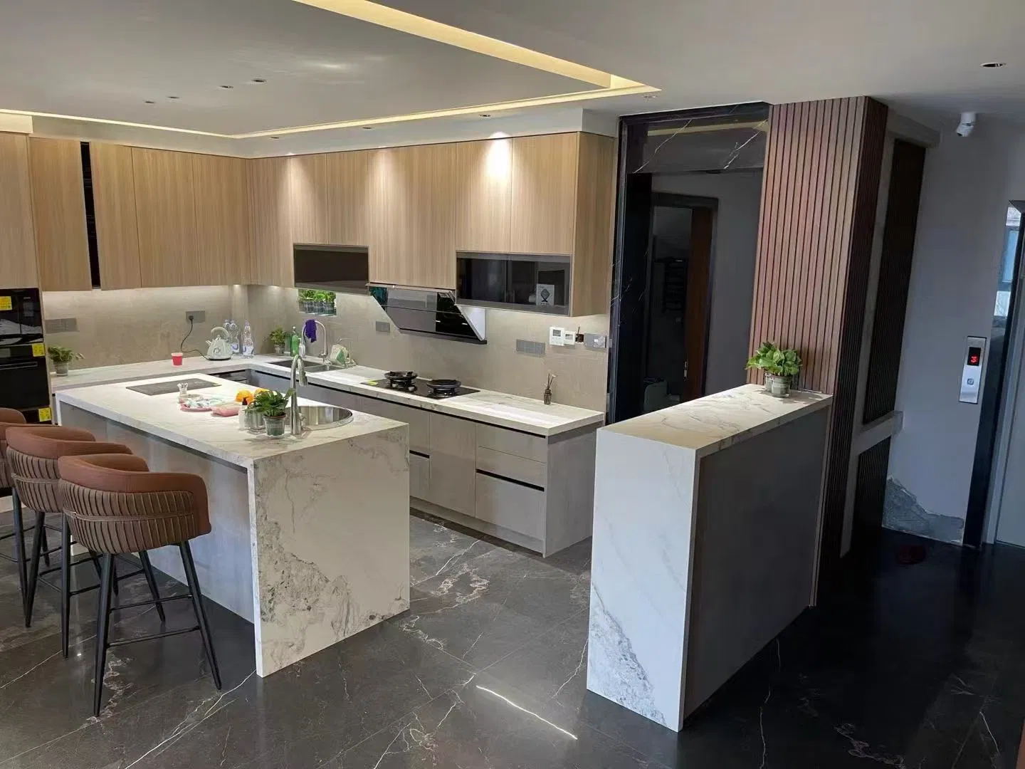 12mm Full Glazed Porcelain Tiles Ight Marbl Large Format Sintered Stone