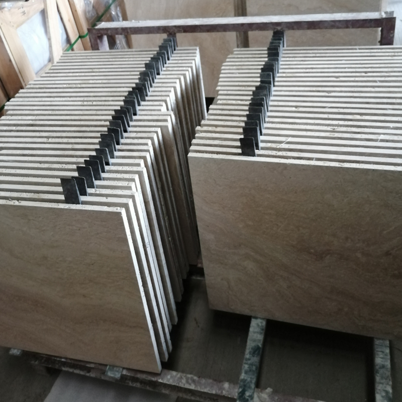 Natural Stone Beige Travertine Filled and Honed for Floor/Wall Slabs/Tiles/Stairs/Sills