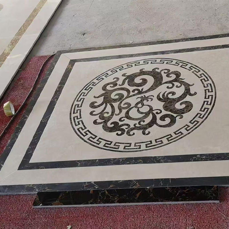 Marble Waterjet Medallion Popular Designs Floor Tiles Mosaic Waterjet Medallion