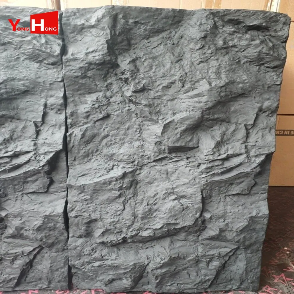 Outdoor Exterior Rusty Slate Natural Stacked Stone Veneer Wall Cladding Panels Black Terrazzo