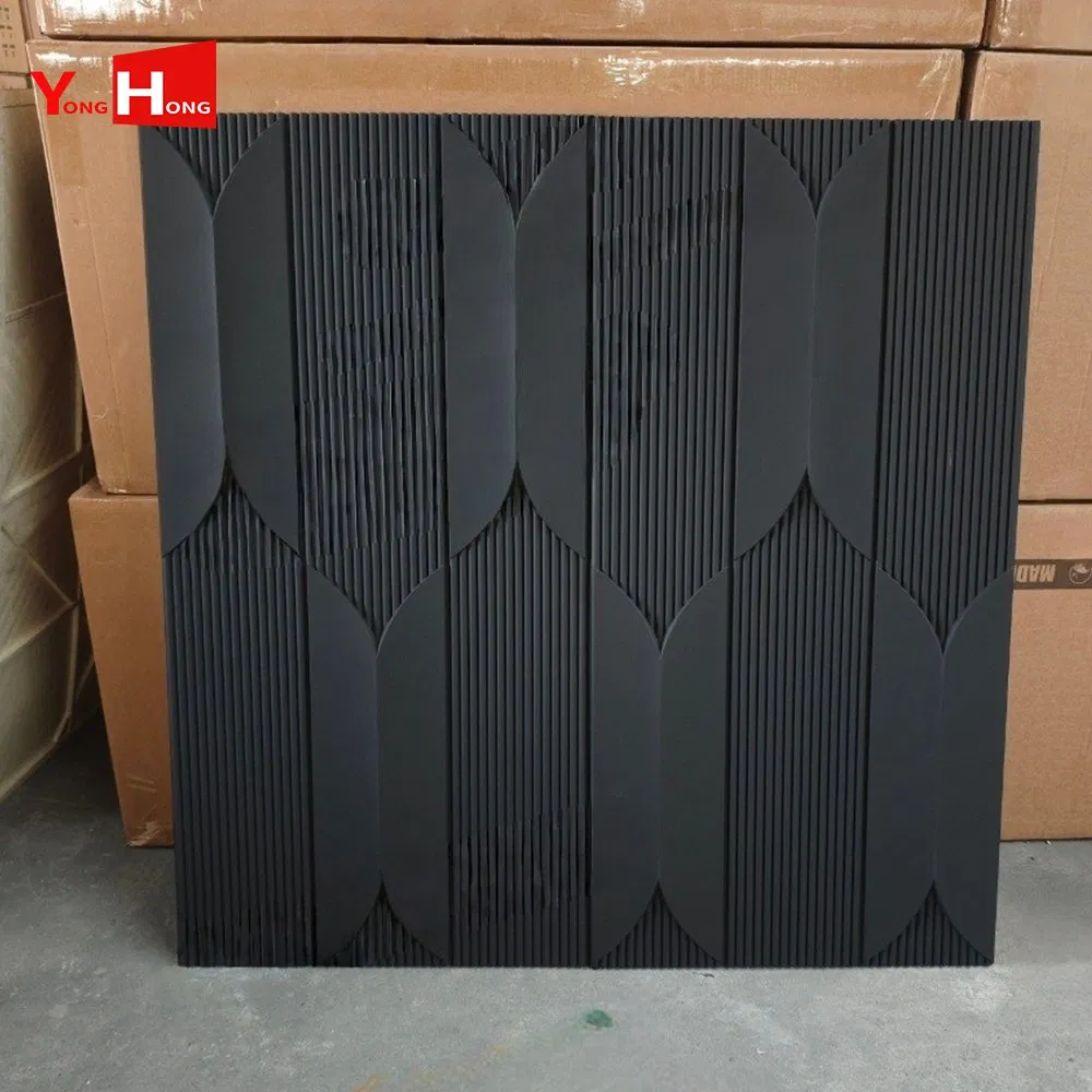 Outdoor Exterior Rusty Slate Natural Stacked Stone Veneer Wall Cladding Panels Black Terrazzo