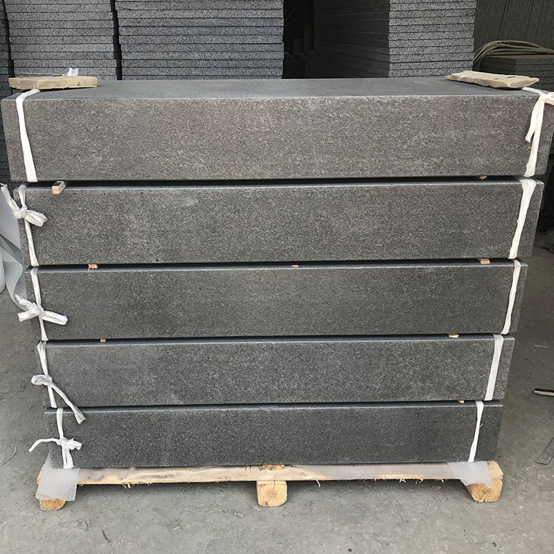 Black/Dark Grey Chiseled/Flamed Paving Stone New G684 Basalt Tiles/Kerbs/Paving/Paver