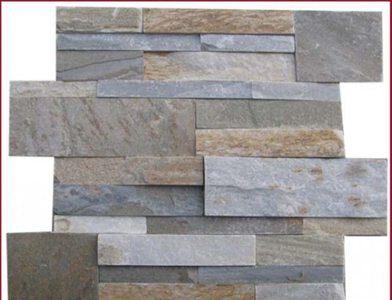 Natural Black/ Grey/White/Rusty/Pink/Green Quartzite Nature Culture Tile Stone Stacked Slate for Wall Panels