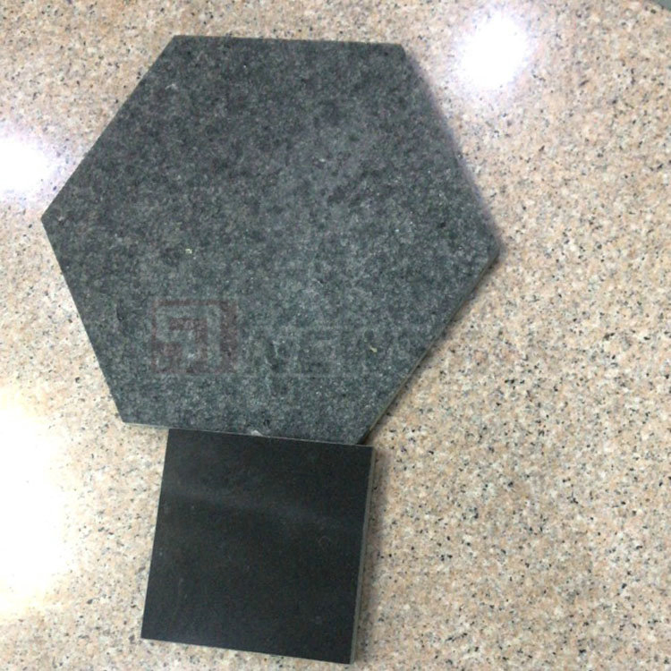 Flamed Brushed Black Basalt Stone Tile G684 Flamed Granite Tile G684 Basalt