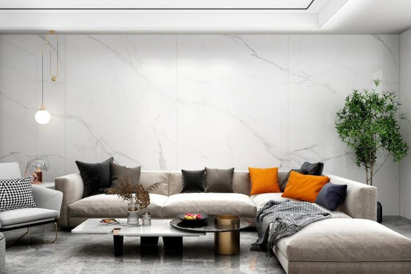 New 1200X2700mm Marble Floor Tiles Sintered Stone for Interior Large Format Marbre Sintered Stone Slabs