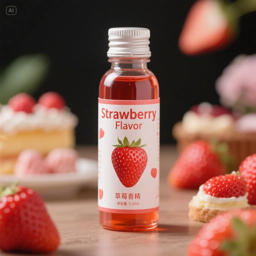 Strawberry Essence Concentrate for Delightful Beverages and Sweet Treats