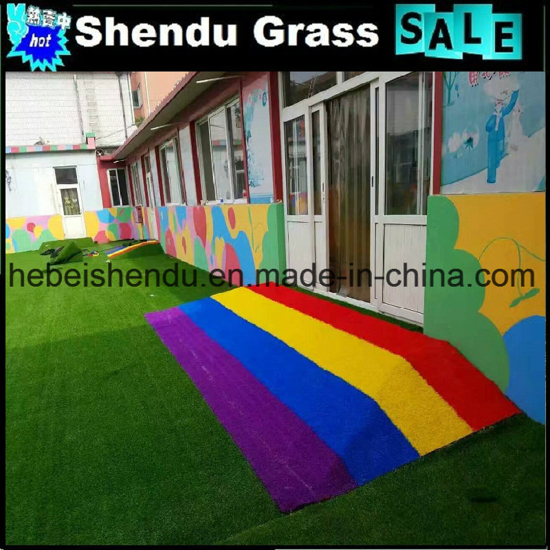 Lush Colorful 25mm Synthetic Turf for Indoor and Outdoor Use