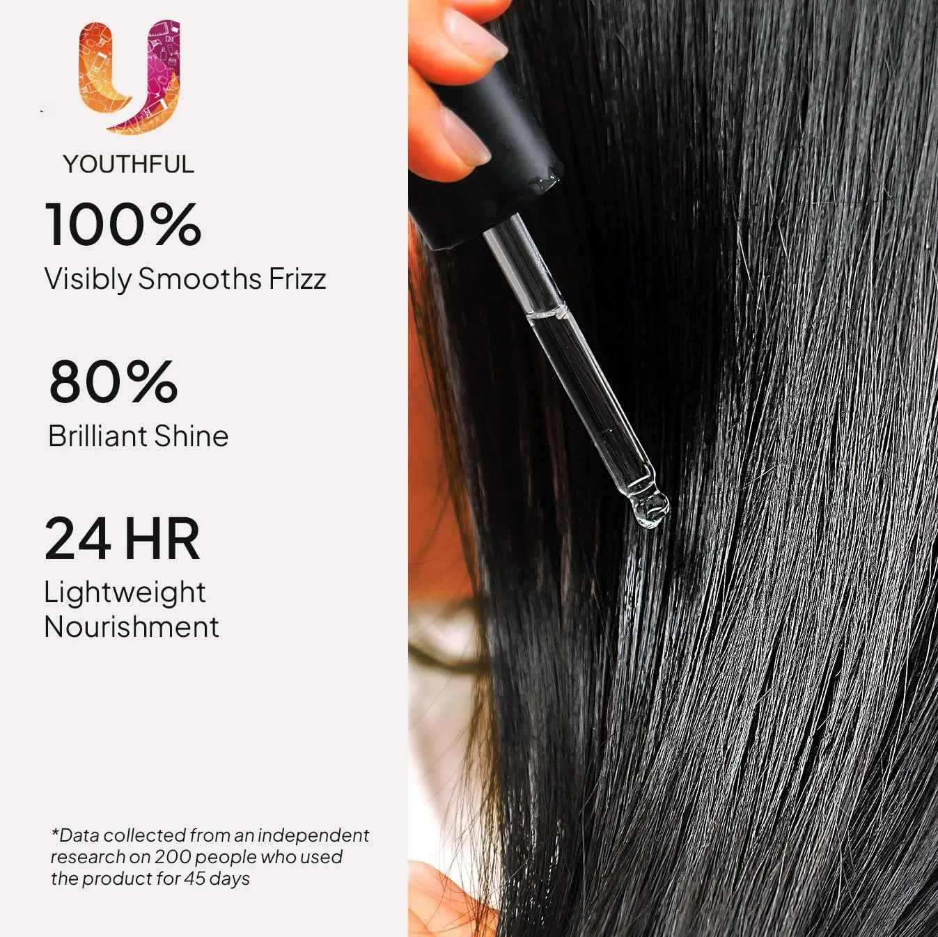 Herbal Infused Hair Gloss Treatment Nourishing Serum for Curly Hair Oil