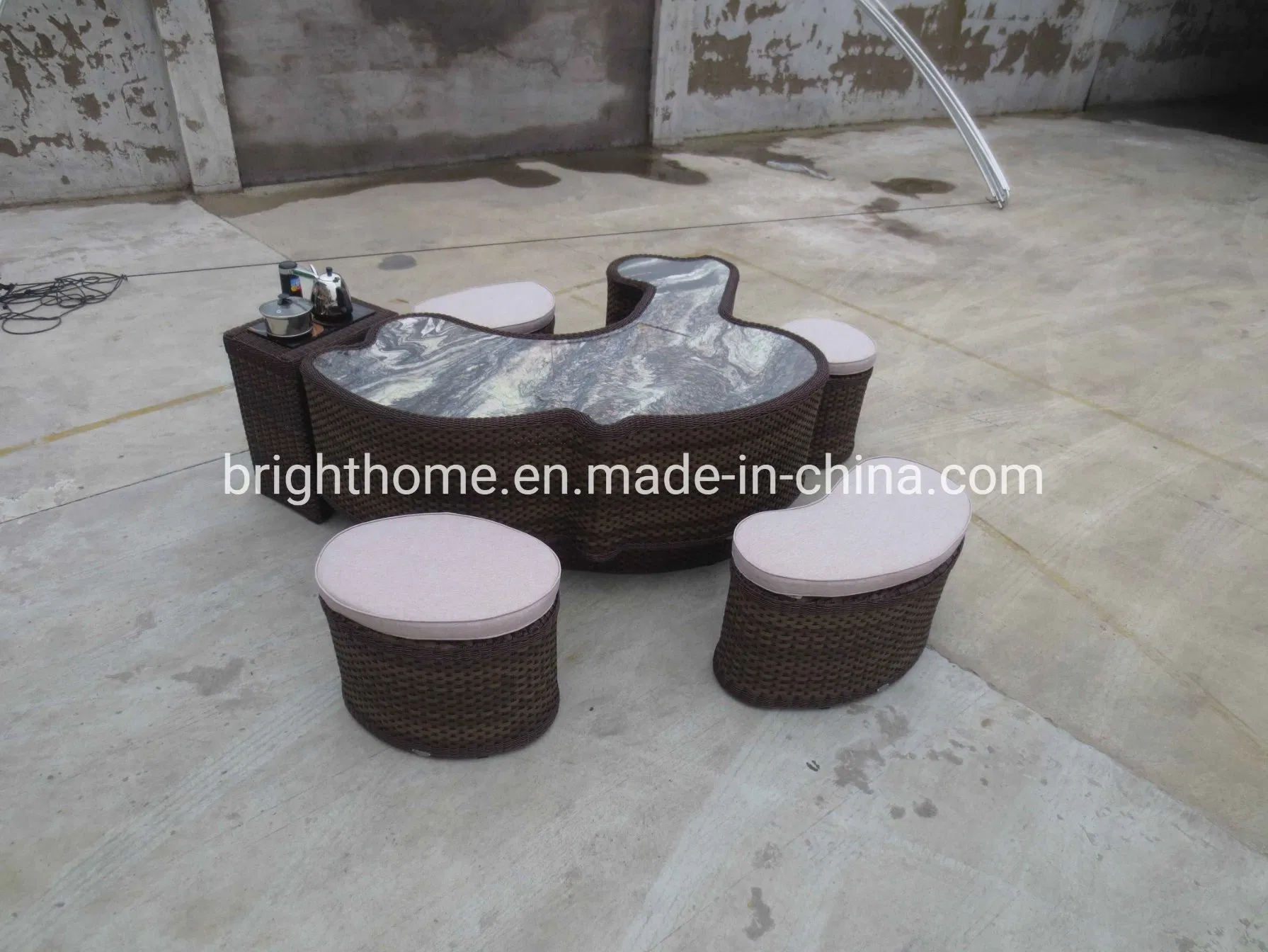 Outdoor and Indoor Tea Table Wicker Weaving Furniture Bp-A68A