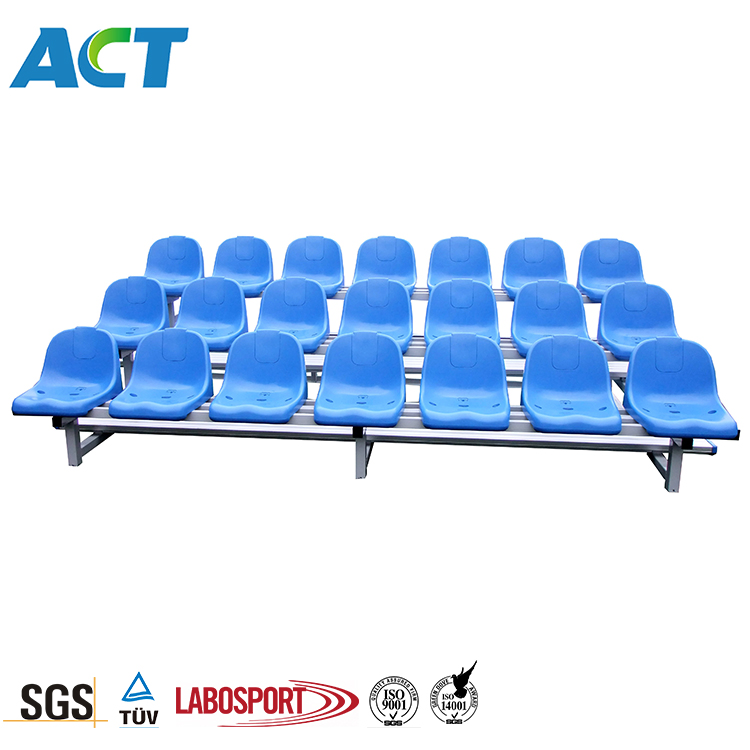 Premier Indoor and Outdoor Metal Bleacher Stand with Plastic Seat