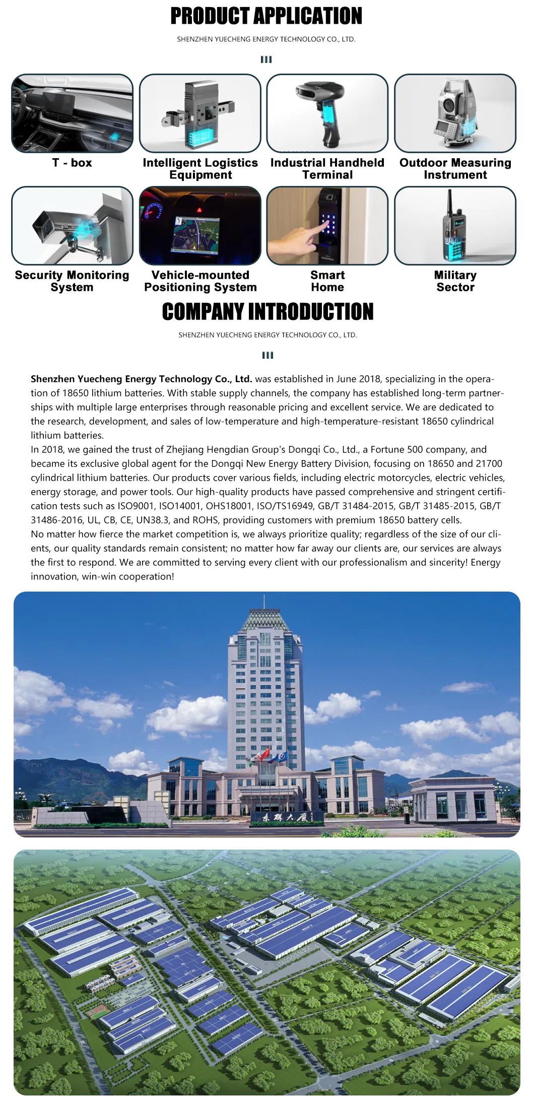 Battery Specification Chart 1