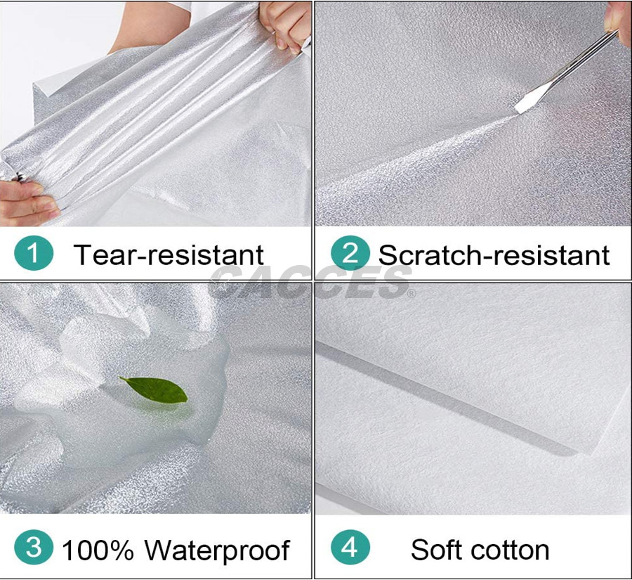 Aluminum Film+PP Cotton Car Cover Waterproof All Weather for Automobiles, 6 Layers Heavy Duty Outdoor Cover, Indoor with Zipper Cotton Sedan, SUV Cover Car Tarp