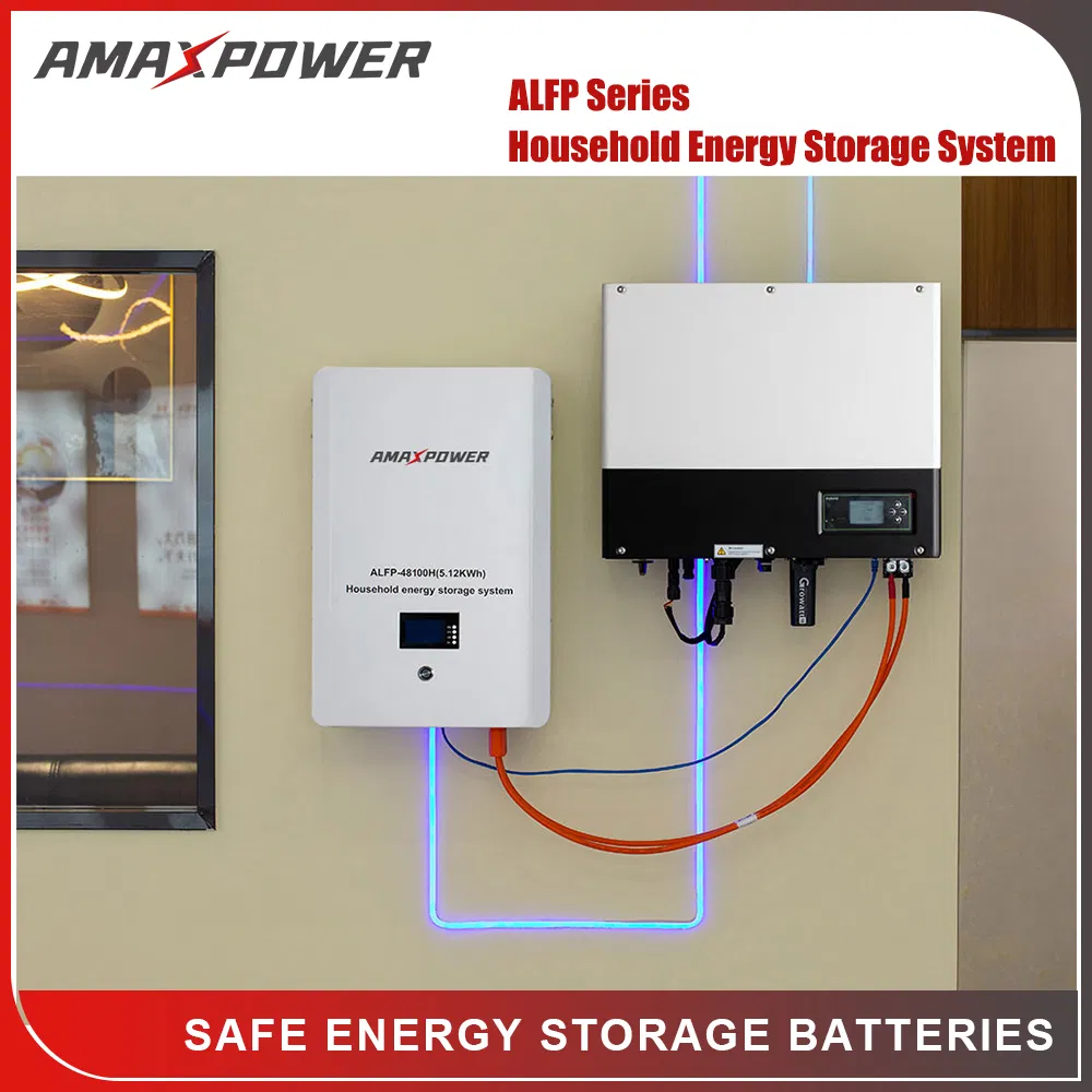 5kwh/10kwh/15kwh Residential Lithium Energy Storage System 51.2V 100ah/150ah/200ah Wall Mounted Solar Power LiFePO4 Cell Battery for Household Electric Backup