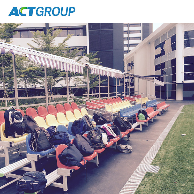 Premier Indoor and Outdoor Metal Bleacher Stand with Plastic Seat