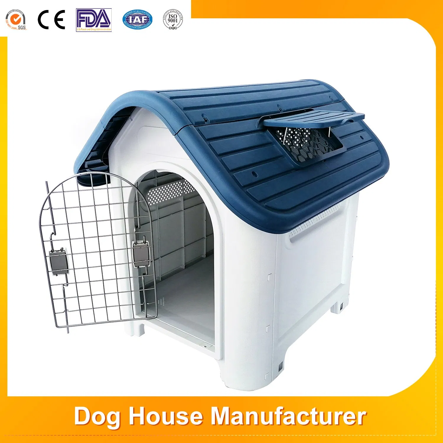 New Arrival Modern Waterproof Puppy Plastic Pet Cage Supplies Non Toxic Outdoor/Indoor Dog House