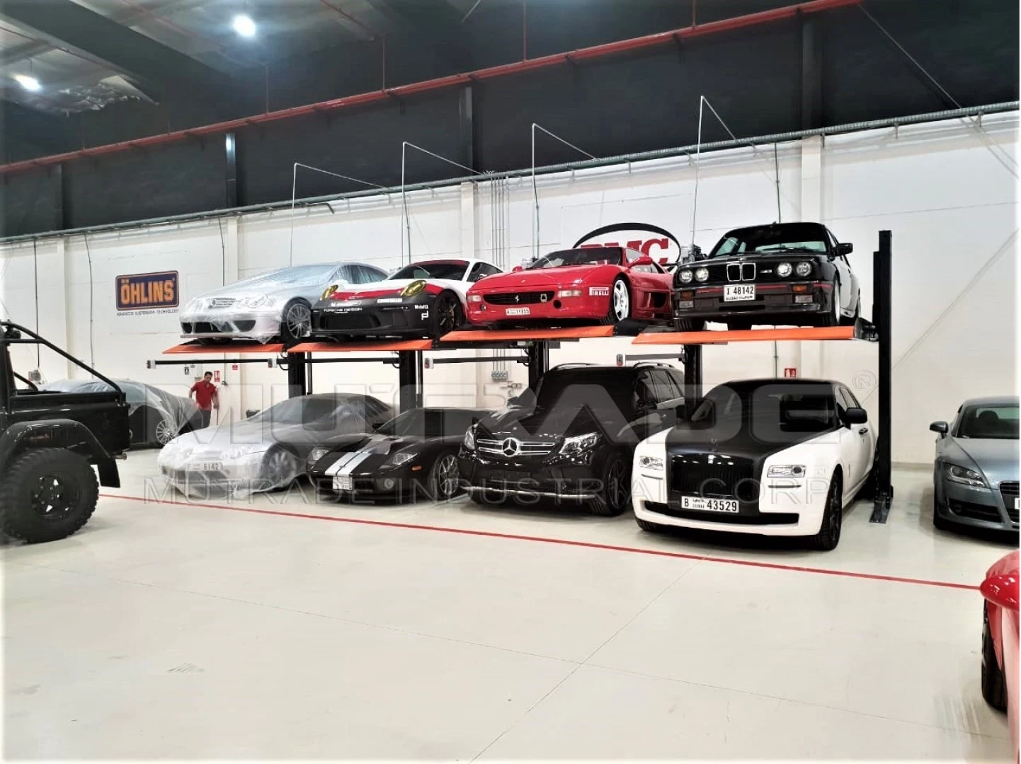 5 Years Warranty Hydraulic Parking Lot Car Parking Lift for Indoor and Outdoor Use