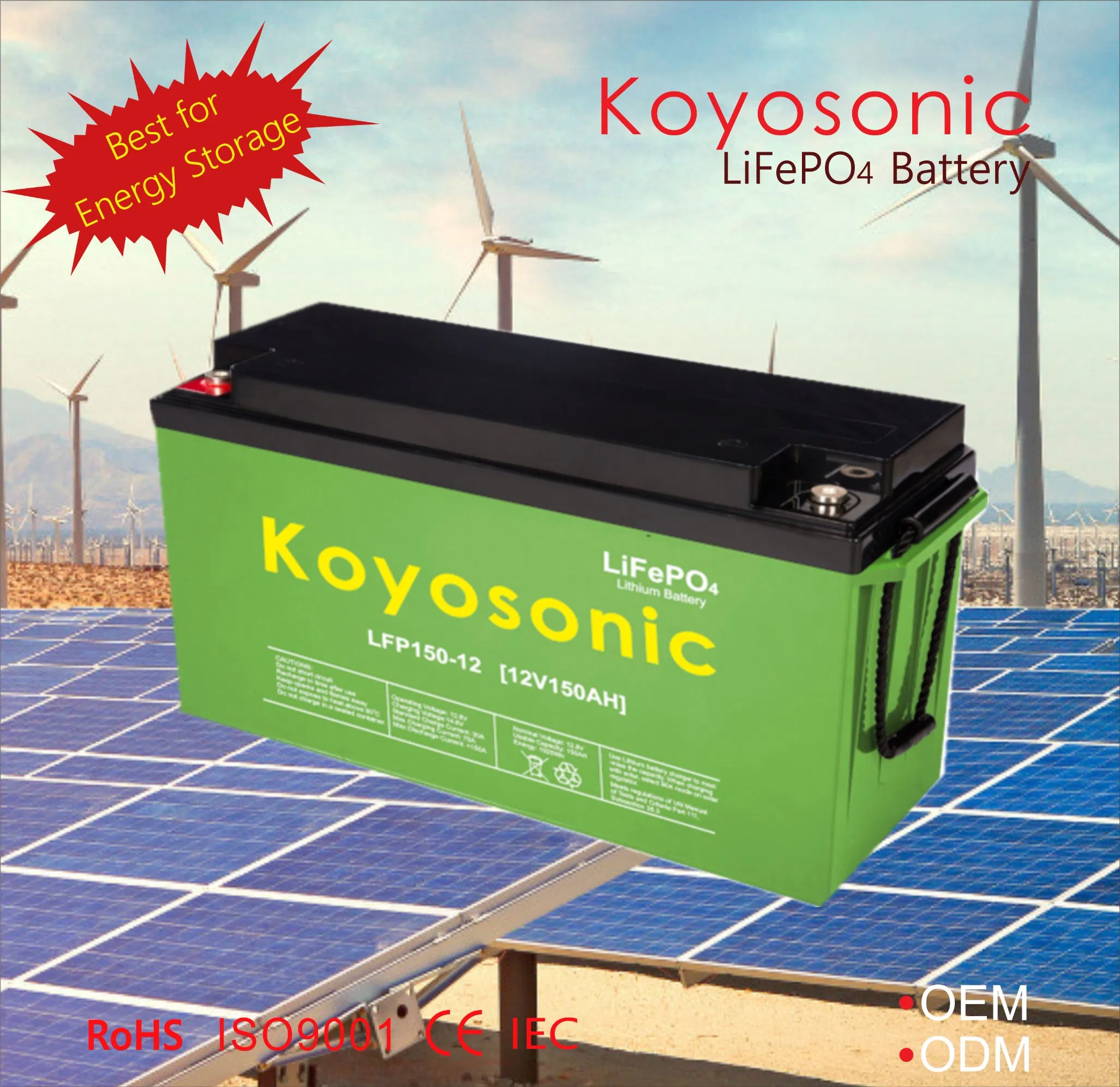 High-Capacity Lithium Battery Custom Lithium Battery Solutions 24V 25.6V 120ah