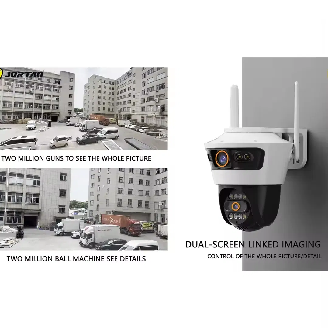 Hot Sell Indoor&Outdoor IP66 Waterproof 4MP Double Lens Security Camera