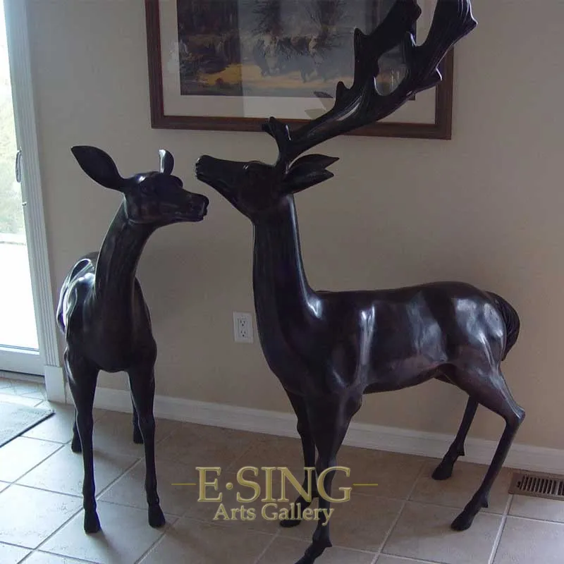Bronze Elk Sculpture View 1