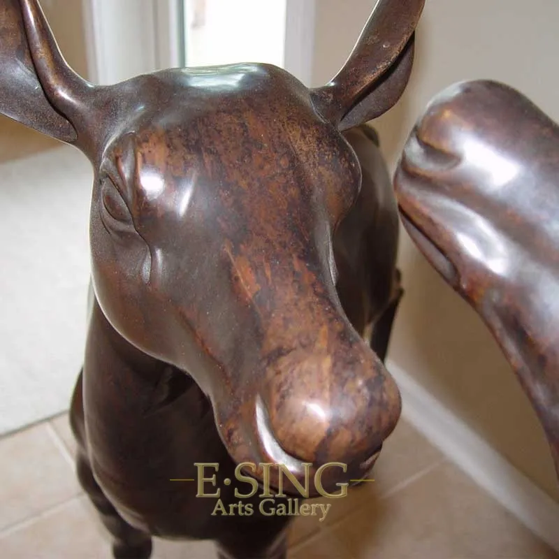 Bronze Elk Sculpture View 4