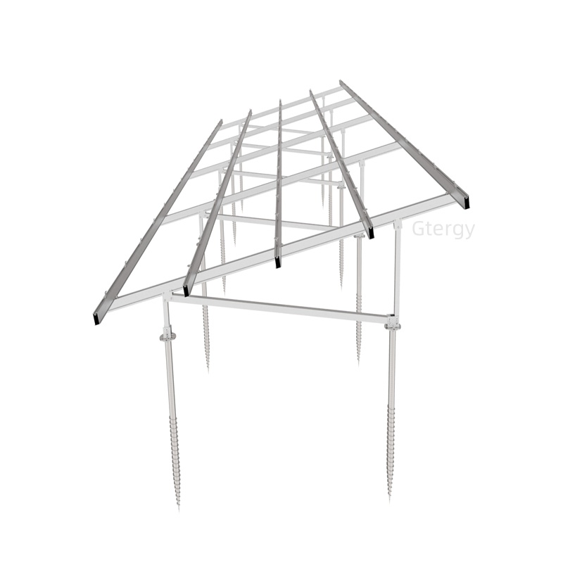N-Type Structure Solar Ground Mounting System Aluminum Bracket PV Solar Racking