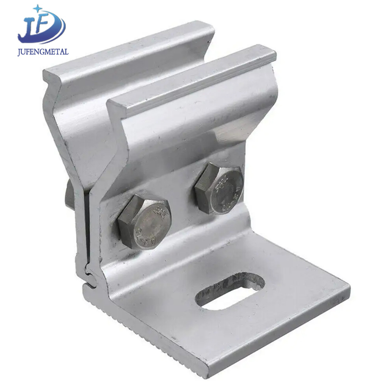 Aluminum Angles Base Clip Solar End Clamp PV Panel Rail Fixing Metal Clamp