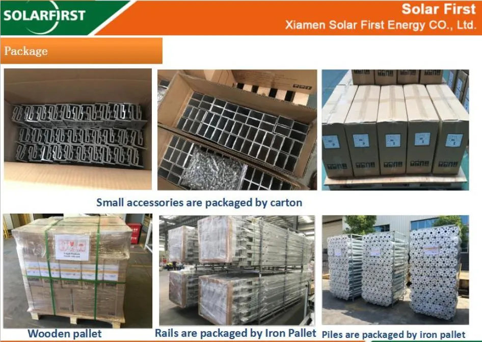 Concrete Foundation Flat Roof Fixed Tilt Solar Mounting Triangle Solar Bracket