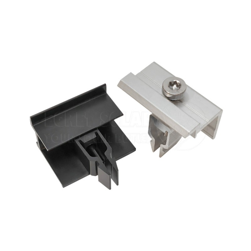 Aluminium Solar Panel Roof and Ground Mounting Rapid End Clamp