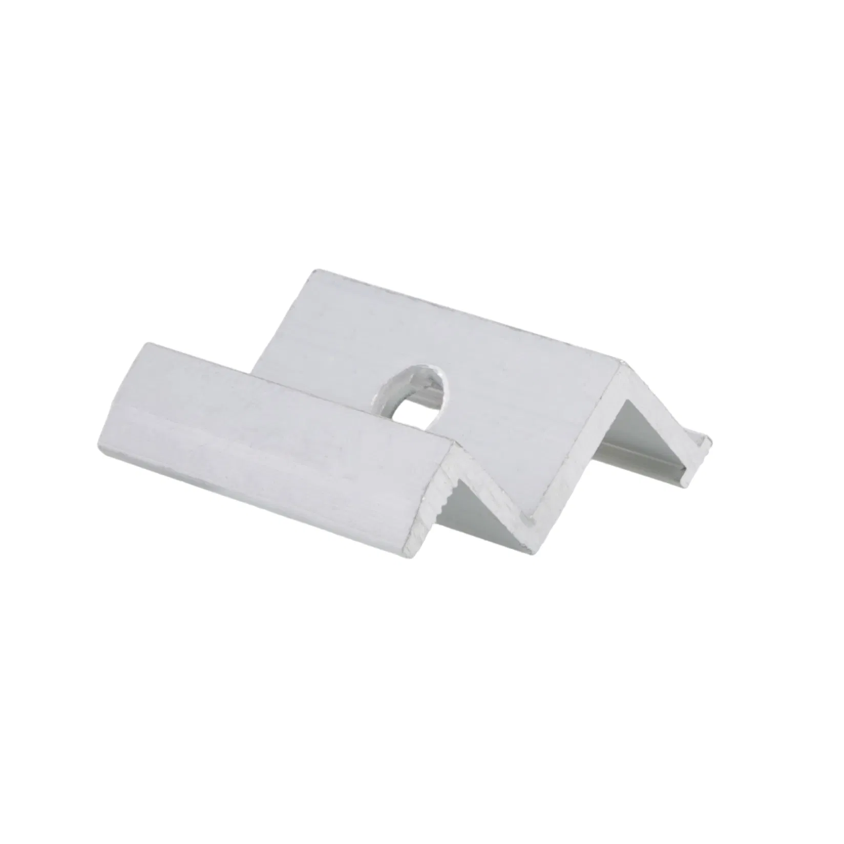 Lightweight Single Hole Aluminum Bracket for Solar End Clamps