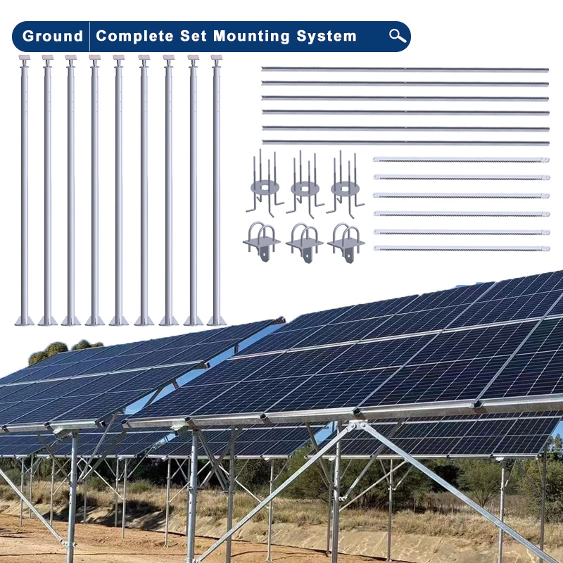 Sinpometal South Africa Anti Theft Ground Solar Mounting Bracket Farm Solar Power System Solar Panel Stand Aluminum Structure