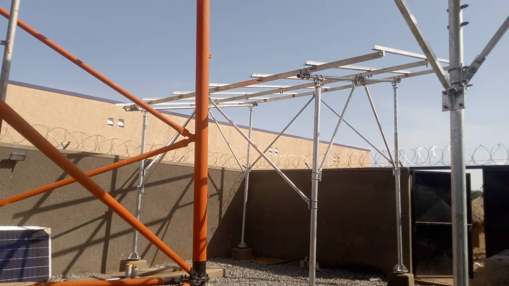 Versatile Adjustable Steel Brackets for Secure Solar Panel Mounting