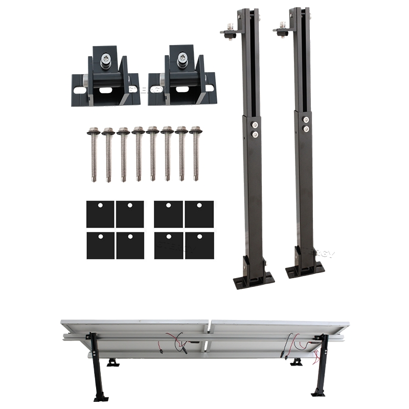 Extension Solar Panel Mounting Bracket Adjustable Tilt Legs Solar Mounting System 10-60 Degree