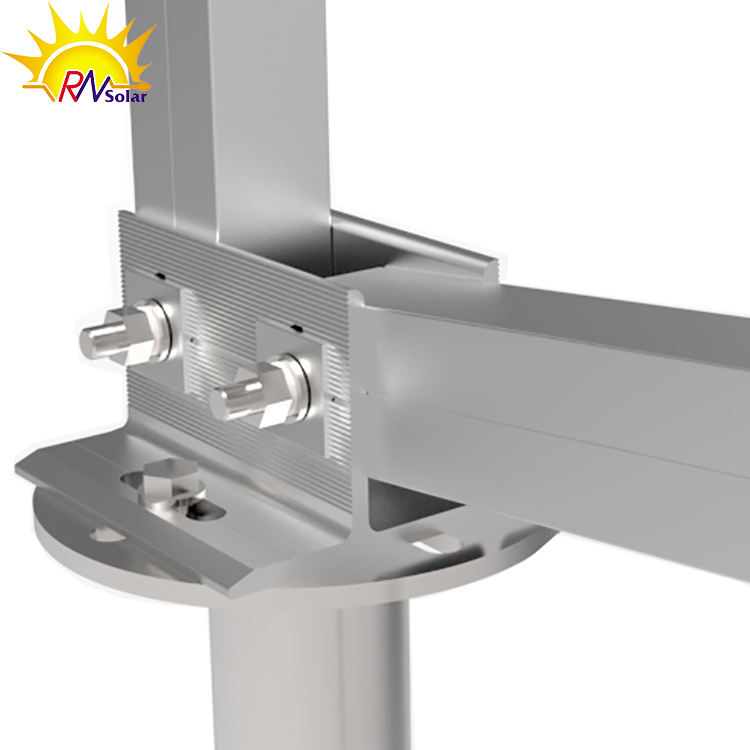 Ground Mount Solar Ground System Panel Rack Brackets for Commercial